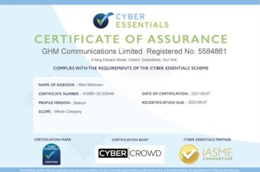 Cyber Essentials Certified